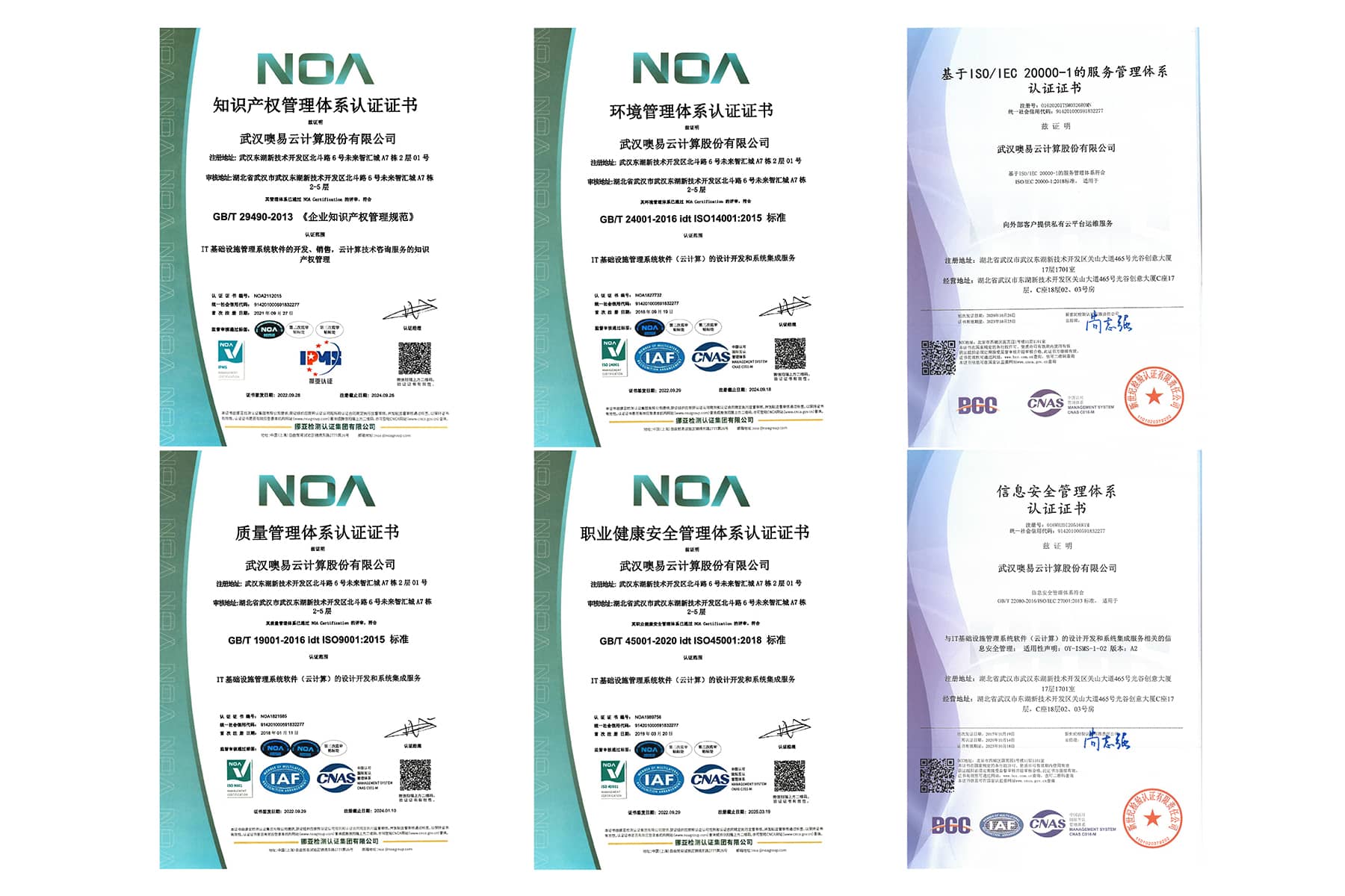 ISO安全/質量/服務等系列管理體系認證
